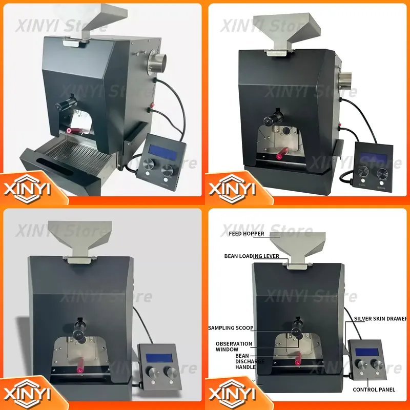 Coffee.Equipment Parts - เครื่องคั่วกาแฟขนาดเล็กเชิงพาณิชย์ QS5 แบบไฟฟ้า คั่วด้วยไฟโดยตรง อุปกรณ์แปรรูปเมล็ดกาแฟ
