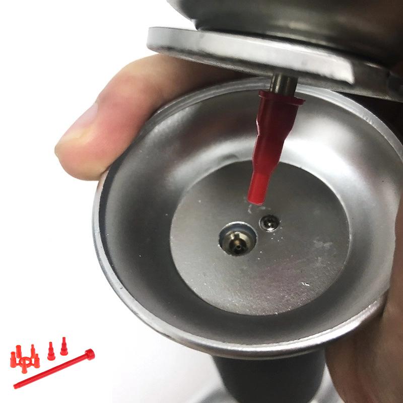 Steam Wand Tip - อะแดปเตอร์เติมแก๊ส สำหรับกระป๋องบิวเทน โพรเพน แปลงกระป๋องแบบตลับให้เป็นถังเติมลม หัวฉีดสเปรย์แบบใช้ซ้ำได้ อุปกรณ์เติมลม