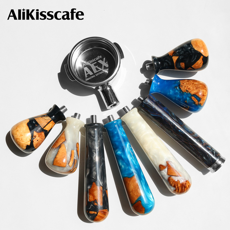 Coffee Equipment Accessories - ด้ามจับพอร์ตาฟิลเตอร์กาแฟ M10 ด้ามจับเรซินแบบปรับปรุงสำหรับเครื่องชงกาแฟเดลองกี เบรวิลล์ อะไหล่พอร์ตาฟิลเตอร์ อุปกรณ์เสริมสำหรับบาริสต้า
