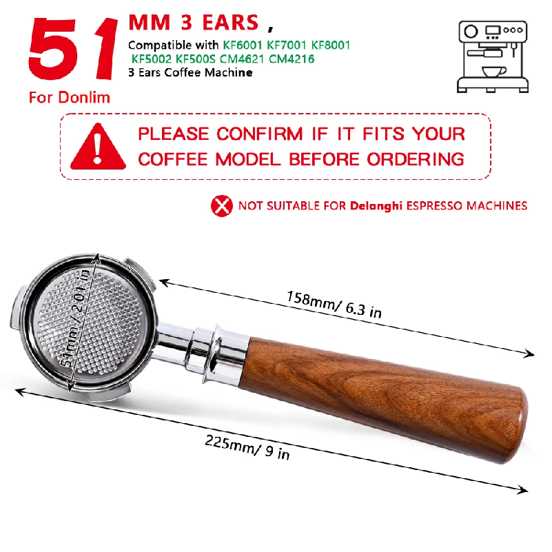 พอร์ทาฟิลเตอร์แบบไม่มีก้น 51 ม - Coffee Equipment Accessories บทวิจารณ์และราคา