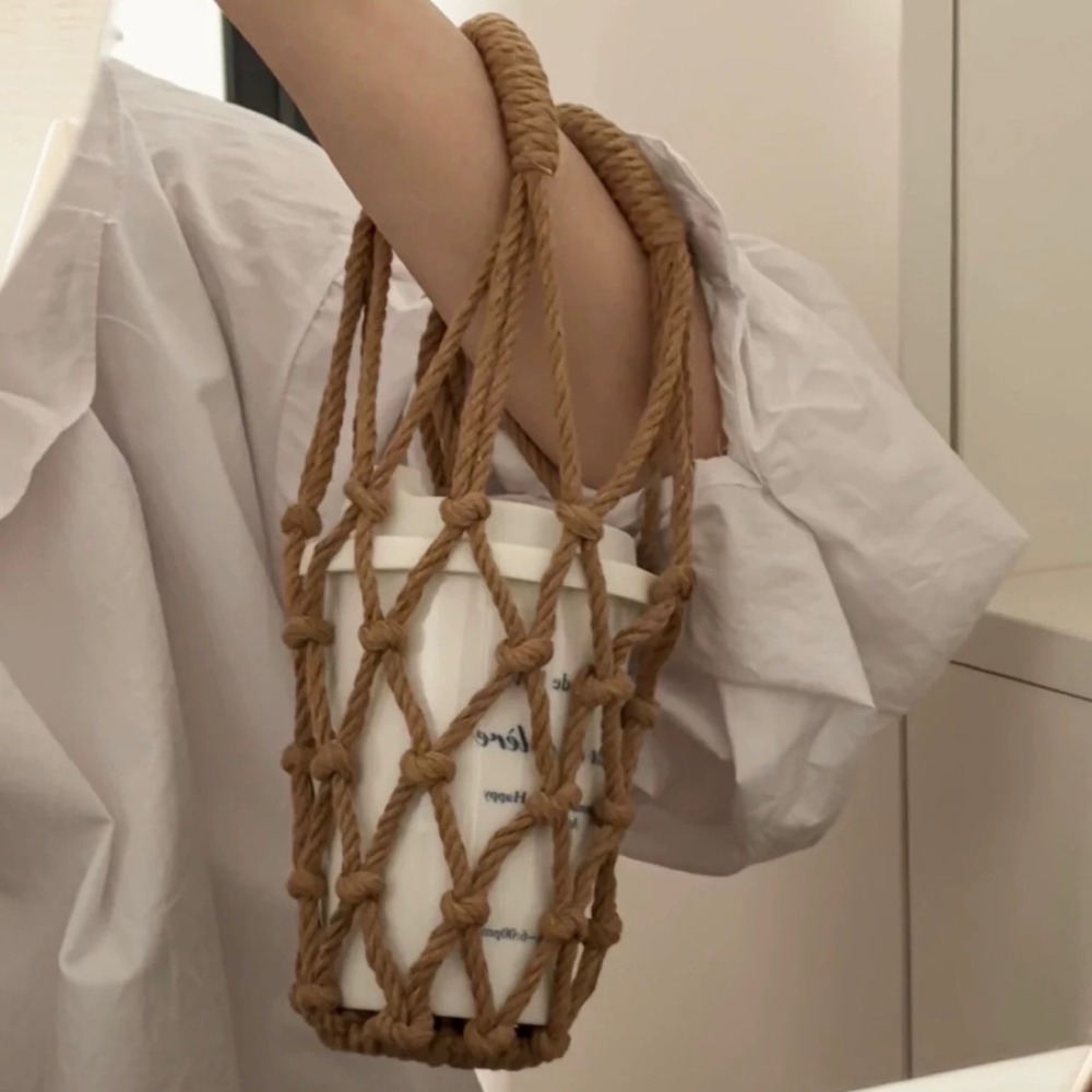 กระเป๋าใส่แก้วโครเชต์แบบพกพา ก - Coffee Equipment Organizer บทวิจารณ์และราคา